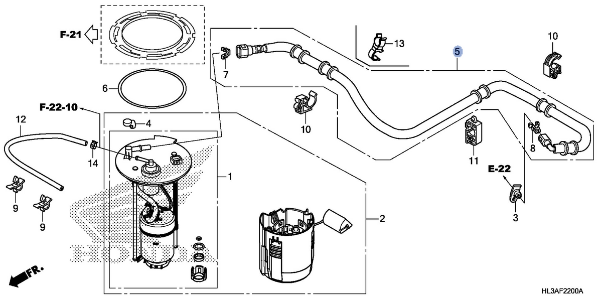 Honda OEM part 17570-HL3-G01