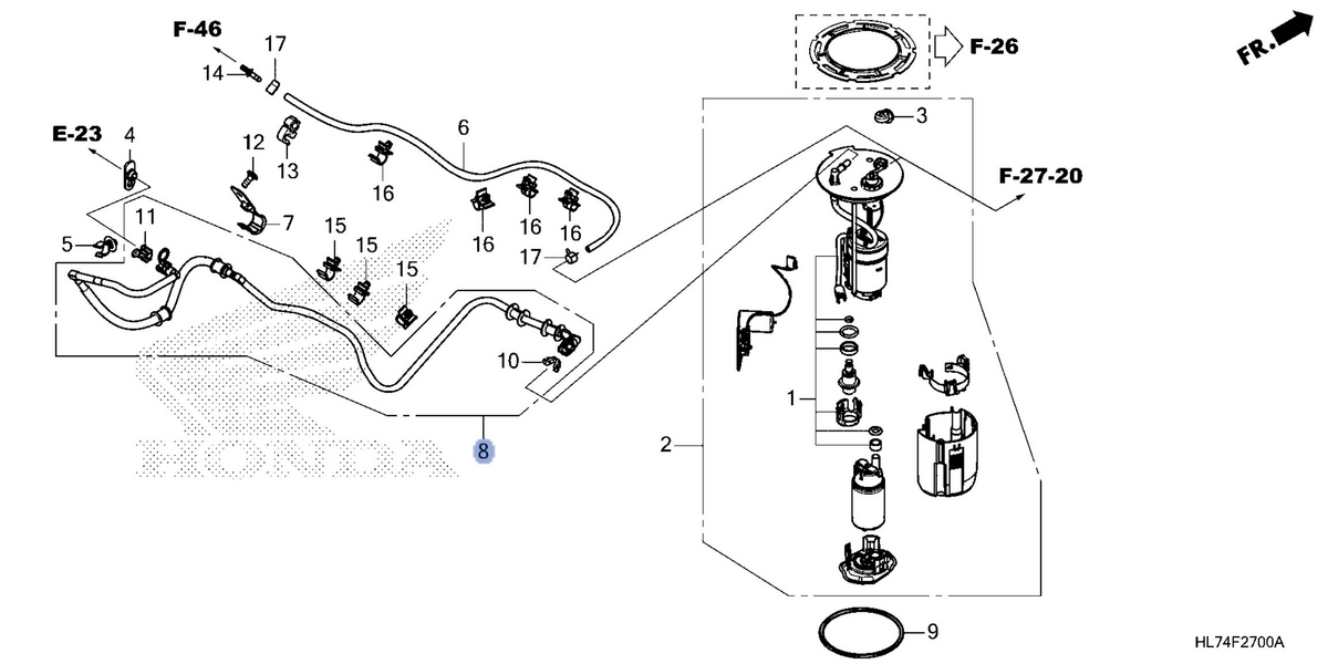 Honda OEM part 17570-HL7-A21