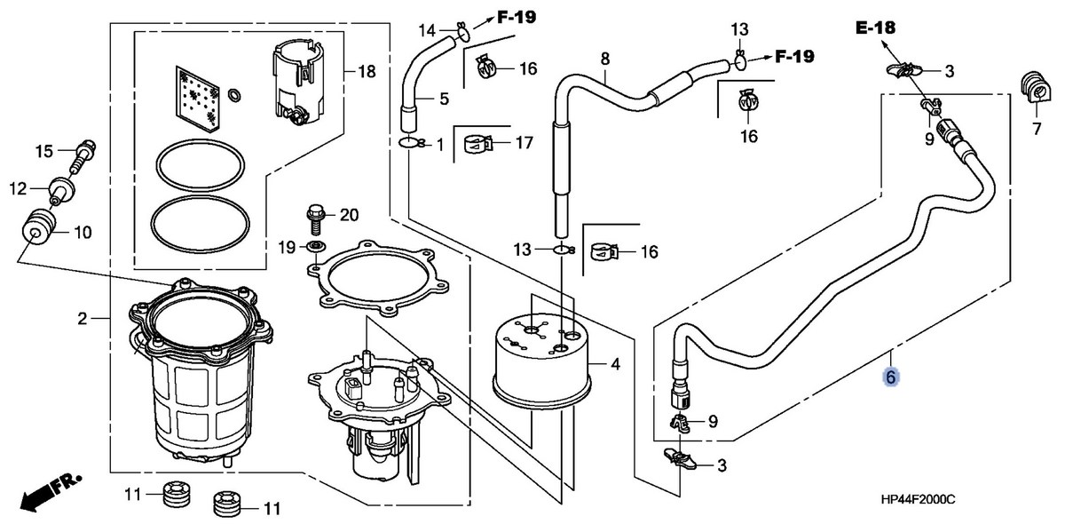 Honda OEM part 17570-HP5-A11