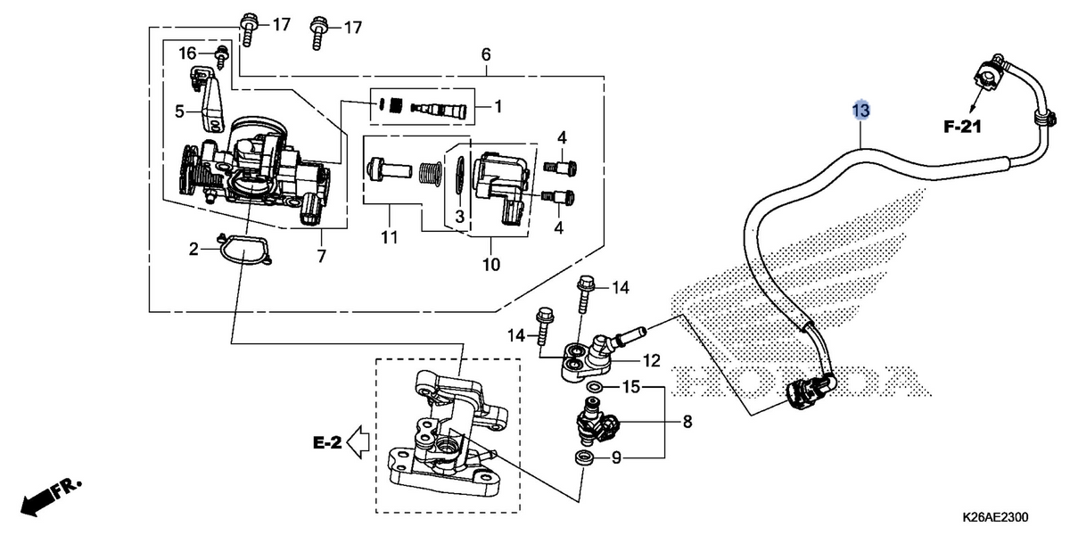 Honda OEM part 17570-K26-C11