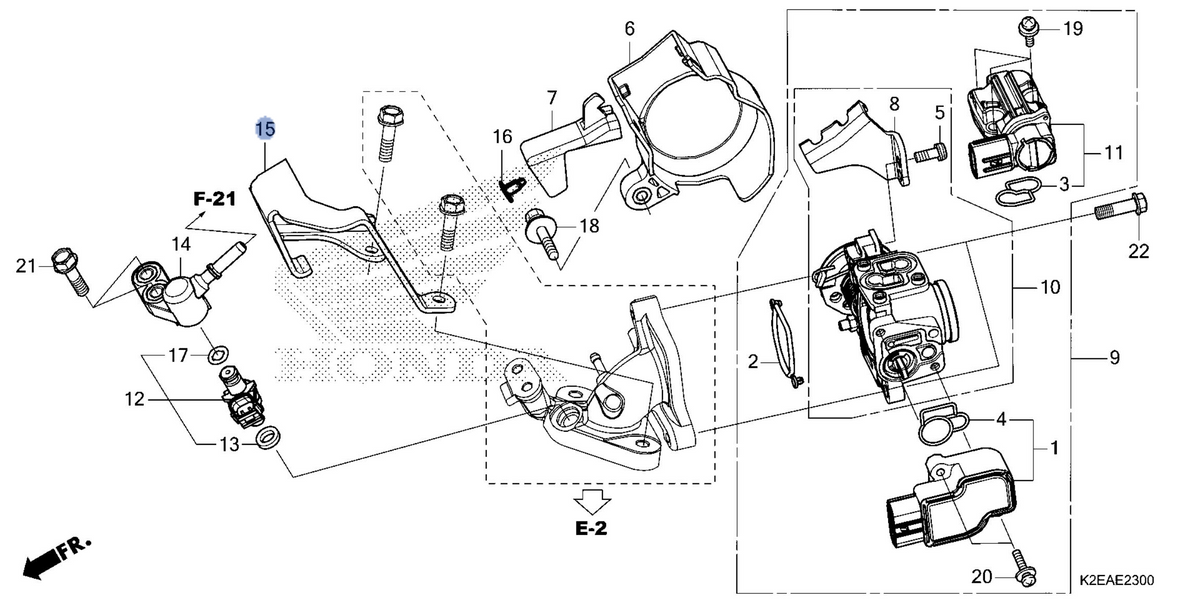 Honda OEM part 17570-K2E-T10