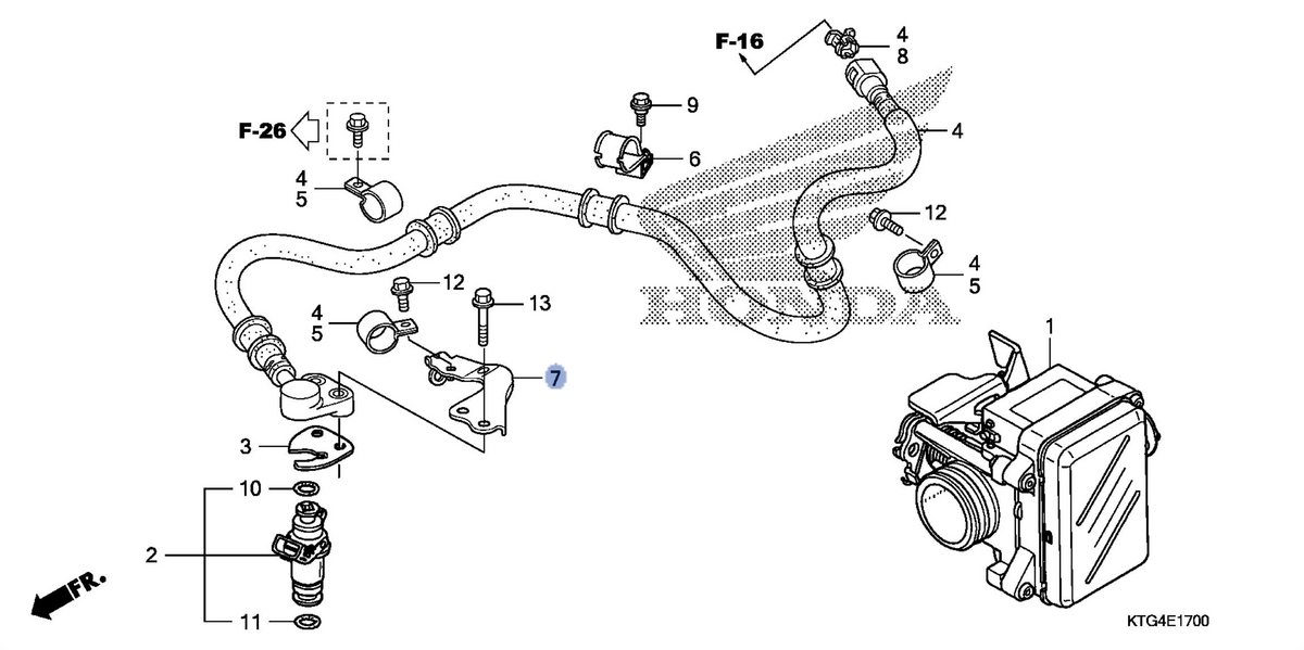 Honda OEM part 17570-KTF-640
