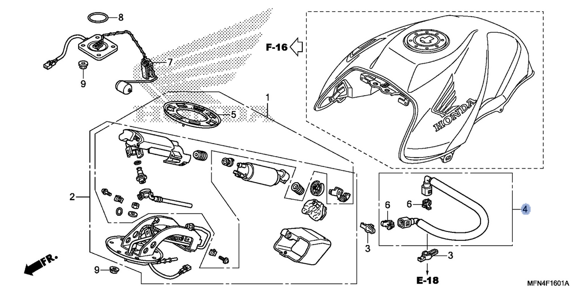Honda OEM part 17570-MFG-D01