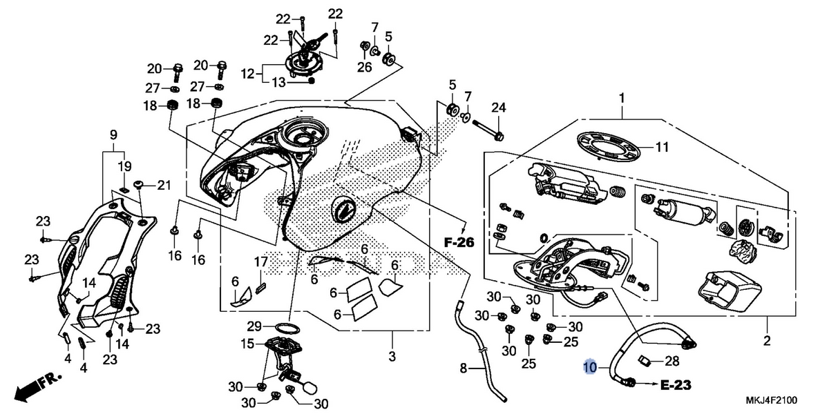 Honda OEM part 17570-MKJ-D01