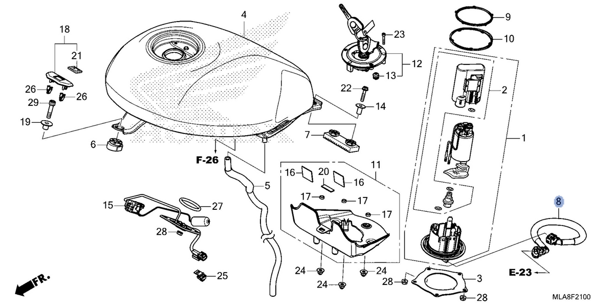 Honda OEM part 17570-MLA-A01