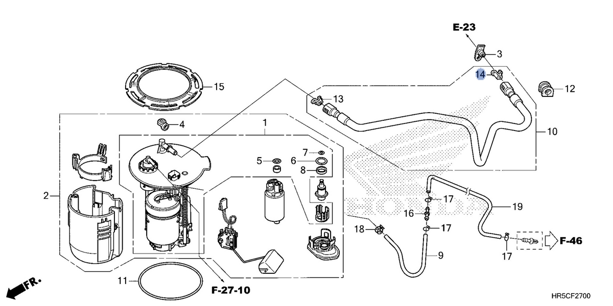 Honda OEM part 17571-HR3-A21
