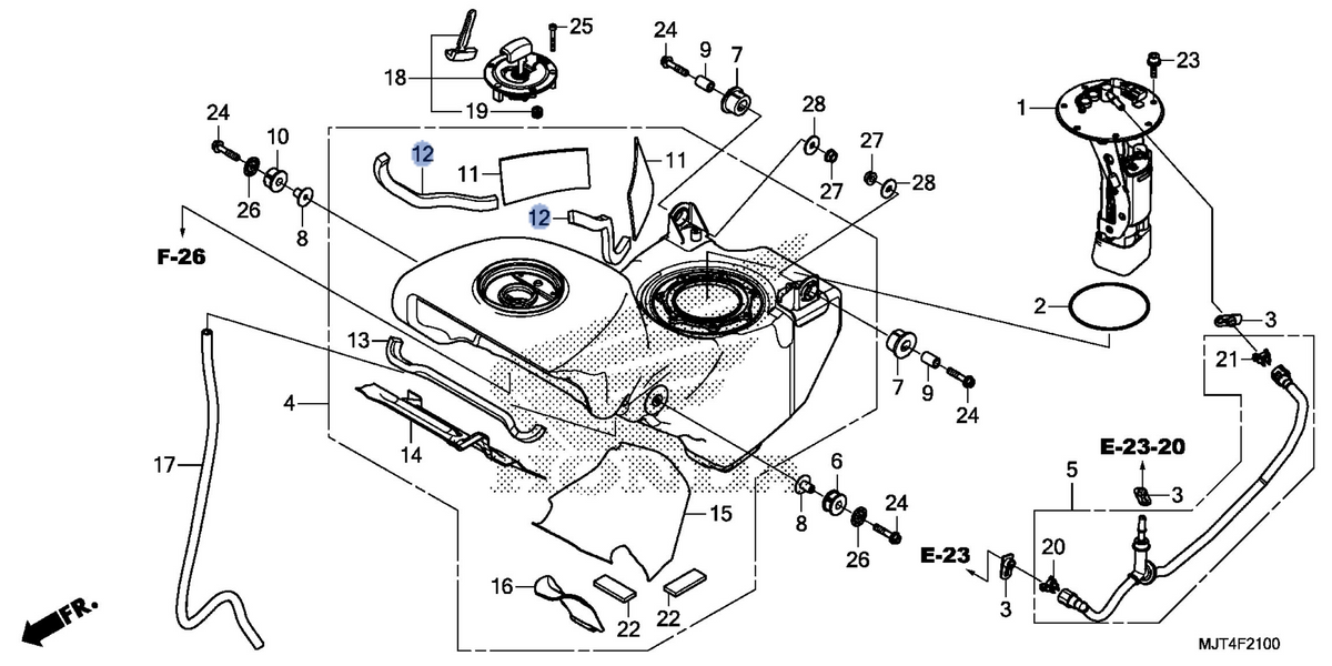 Honda OEM part 17571-MJT-E00