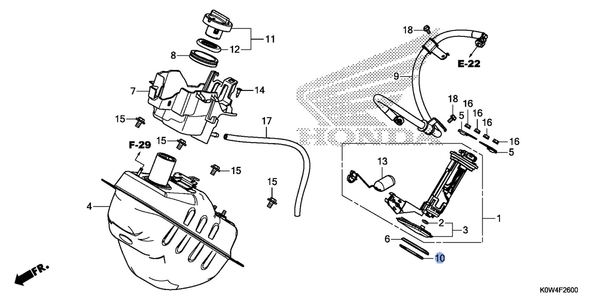 Honda OEM part 17572-GHB-601