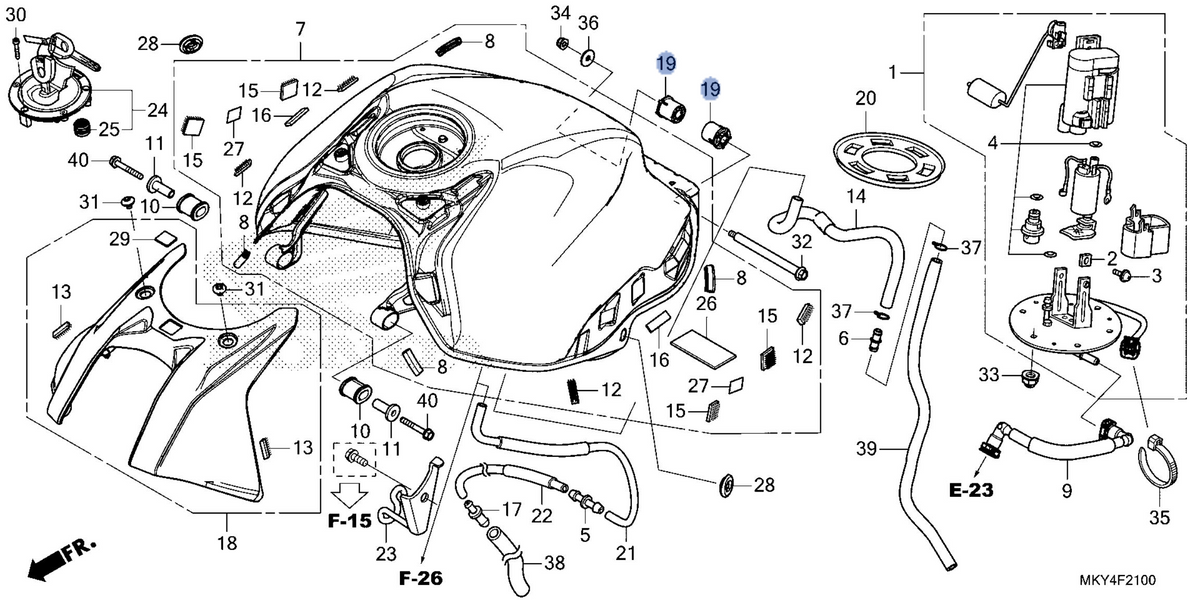 Honda OEM part 17572-MJE-D00