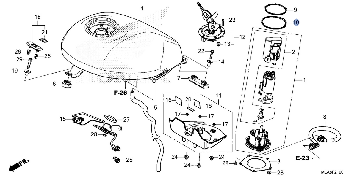 Honda OEM part 17573-MKT-D00