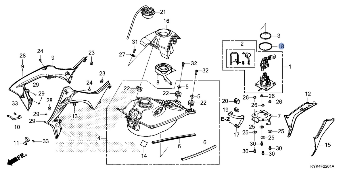 Honda OEM part 17574-K99-A01