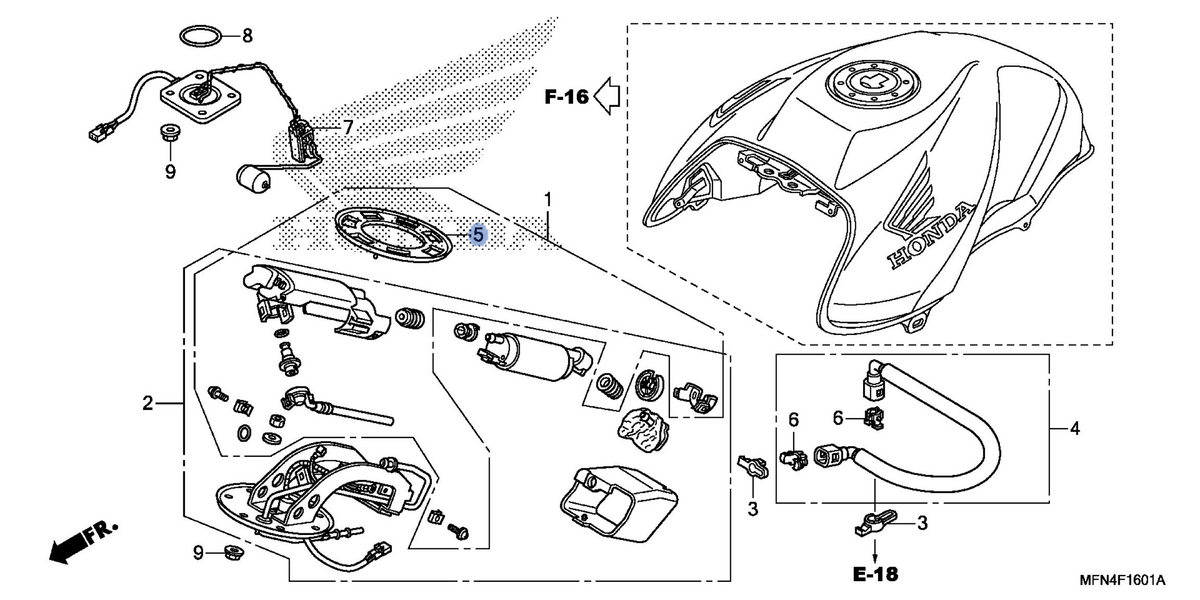 Honda OEM part 17574-MCF-000