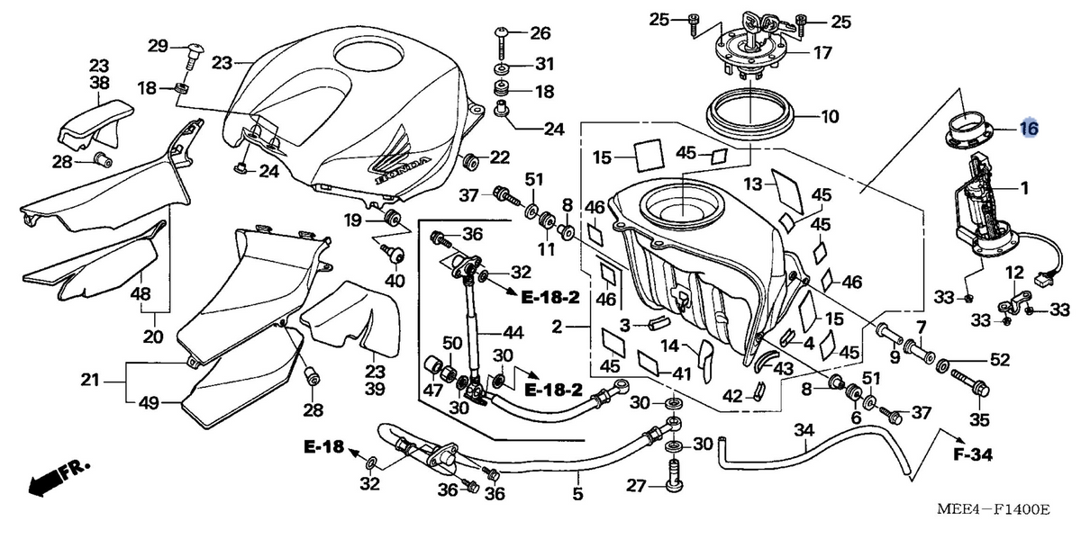Honda OEM part 17574-MEE-000