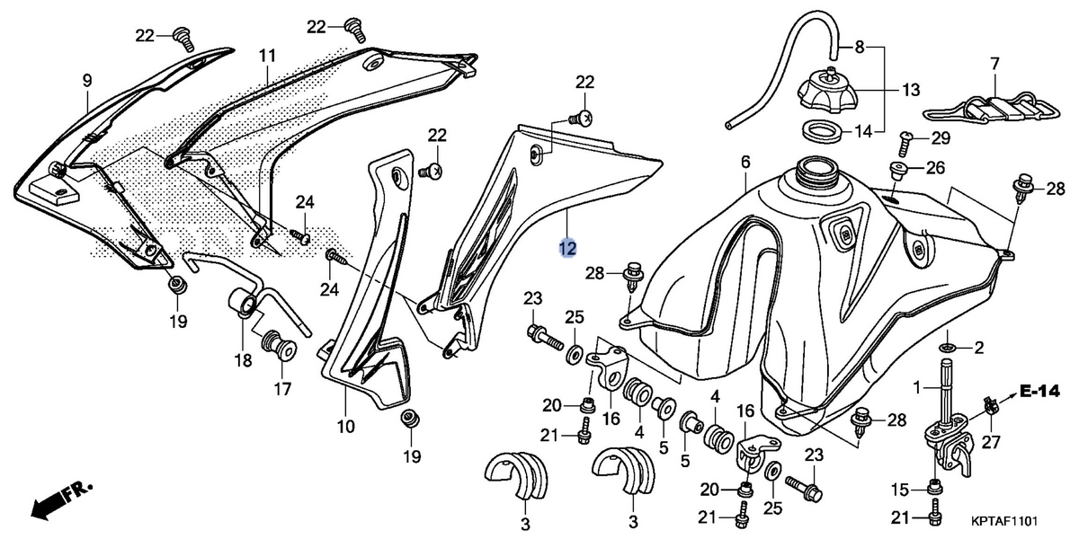Honda OEM part 17575-KPS-B70ZA