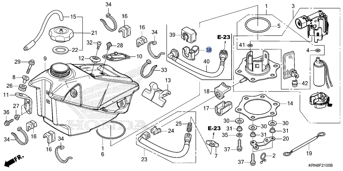 Honda OEM part 17575-KRN-A90