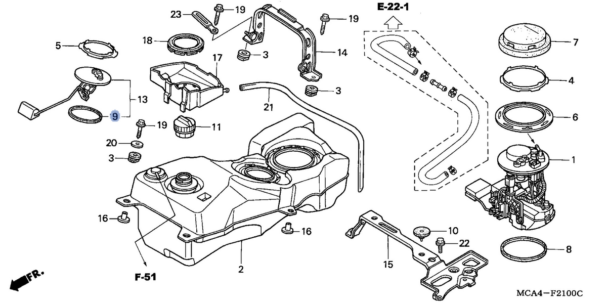 Honda OEM part 17575-MCA-S41