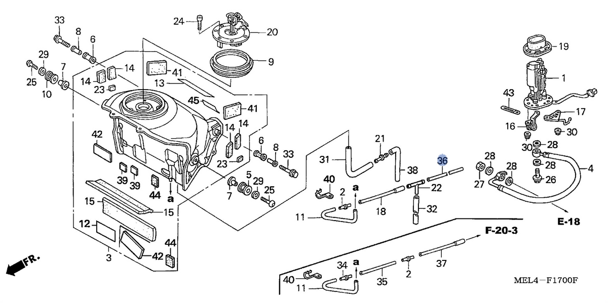 Honda OEM part 17575-MEL-000