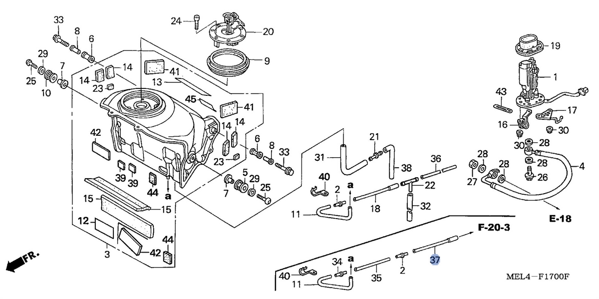 Honda OEM part 17575-MEL-L00