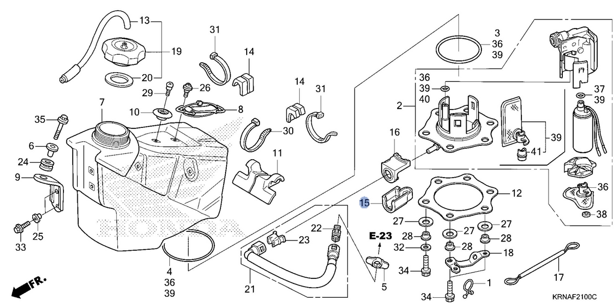 Honda OEM part 17575-MEN-A30