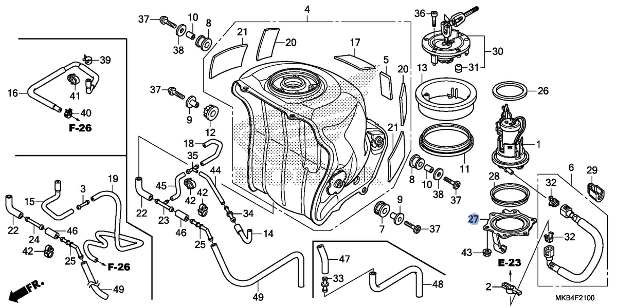 Honda OEM part 17575-MFL-000