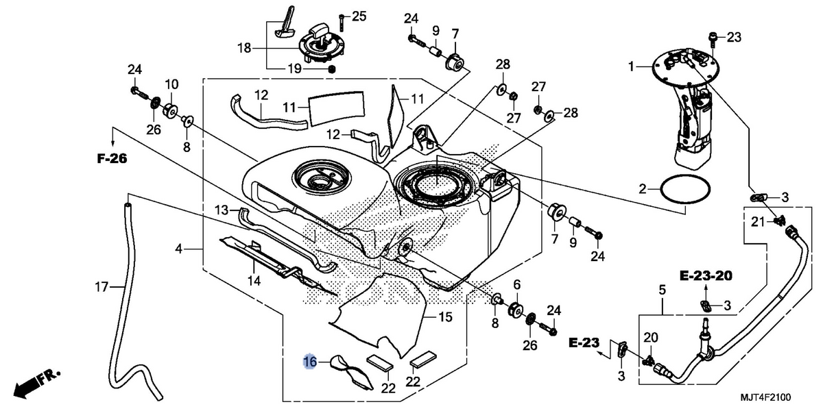 Honda OEM part 17575-MJT-E00
