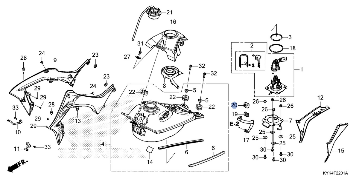 Honda OEM part 17576-KRN-A90
