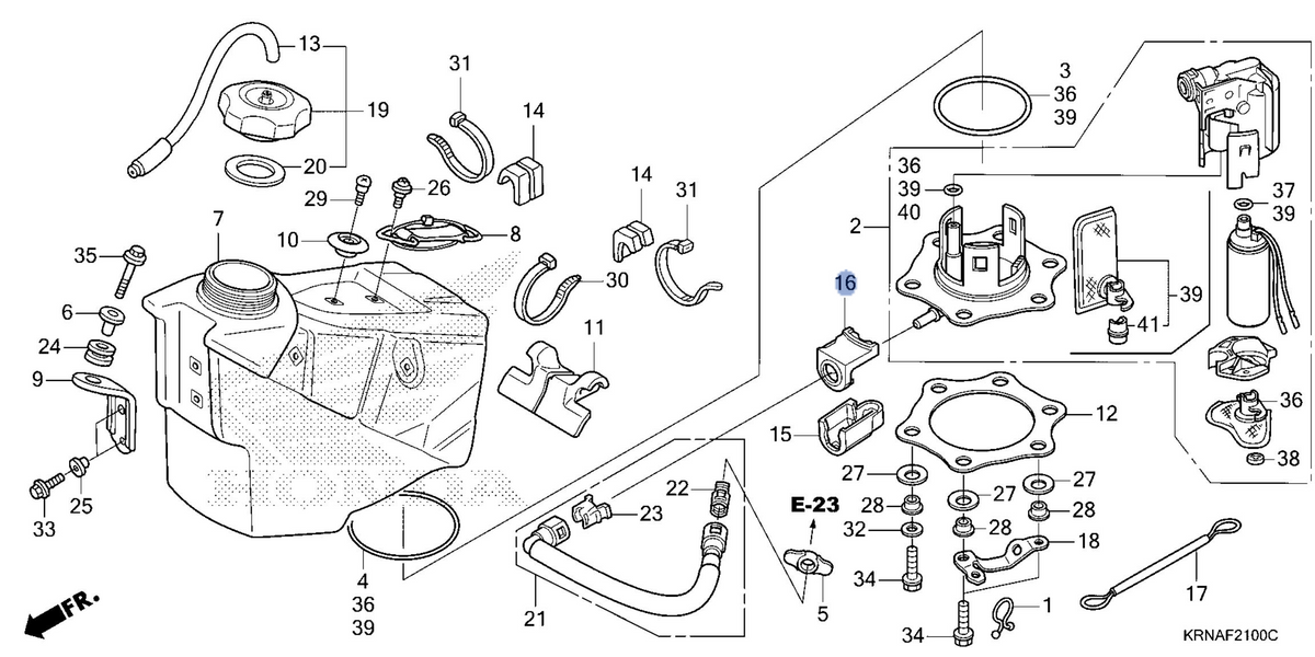 Honda OEM part 17576-MEN-A30