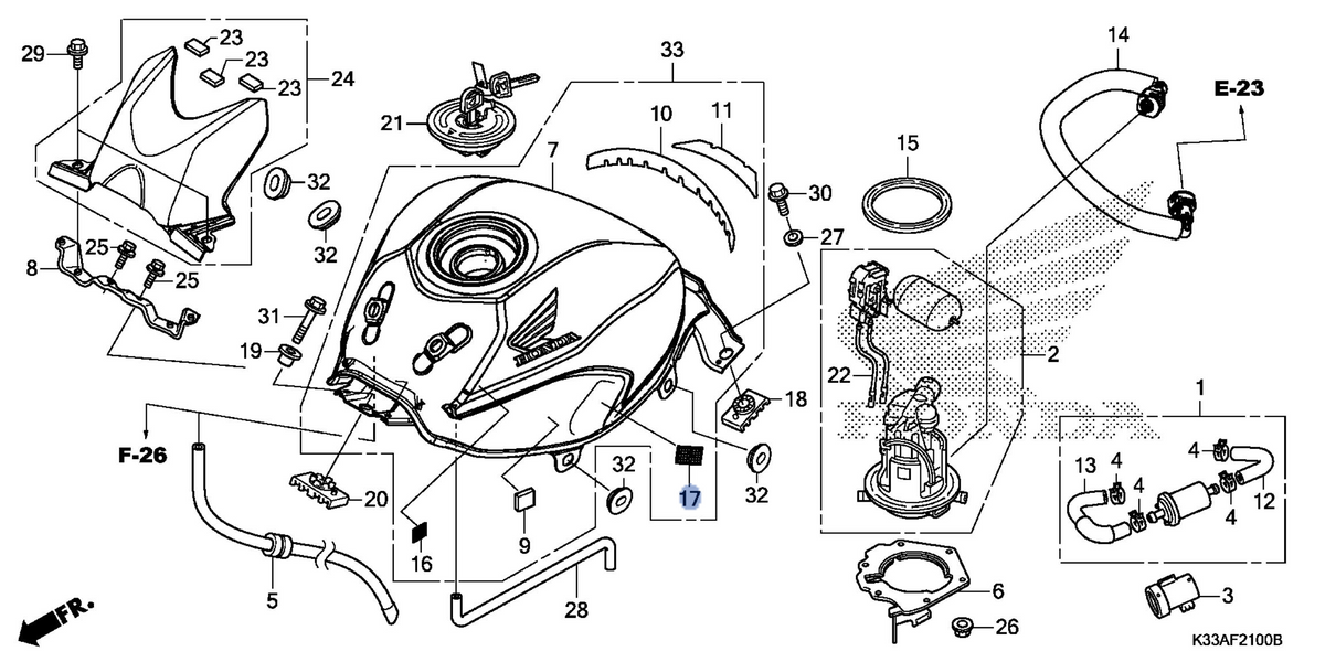 Honda OEM part 17580-MGZ-J00