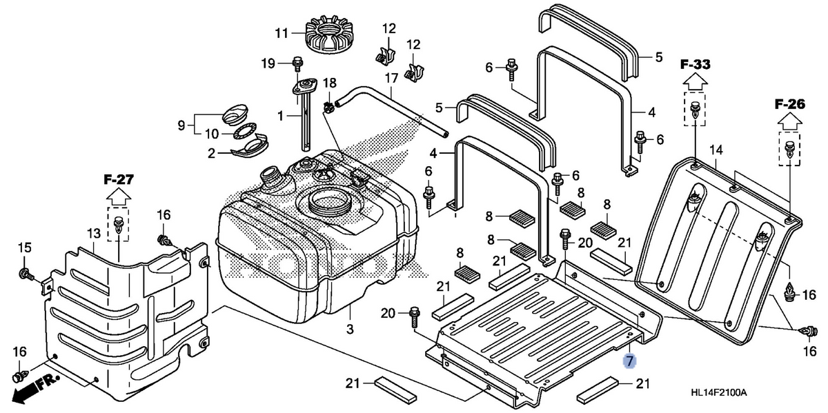 Honda OEM part 17581-HL1-A00