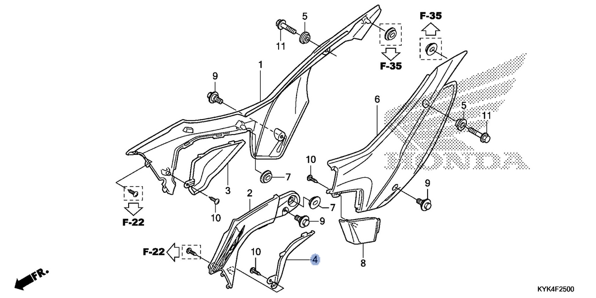 Honda OEM part 17590-KYK-910