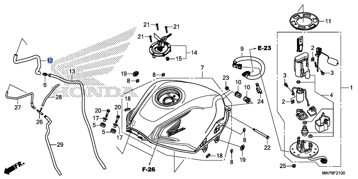 Honda OEM part 17590-MGZ-J00