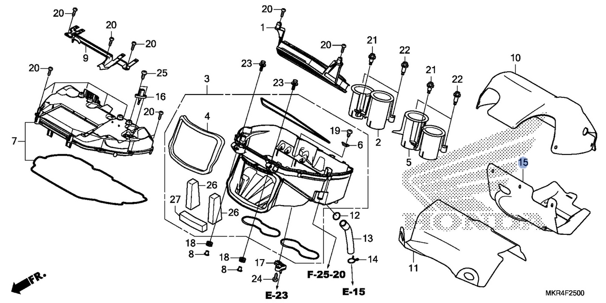 Honda OEM part 17590-MKR-D10