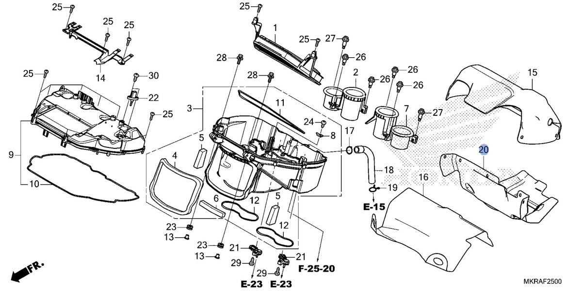 Honda OEM part 17590-MKR-DH0