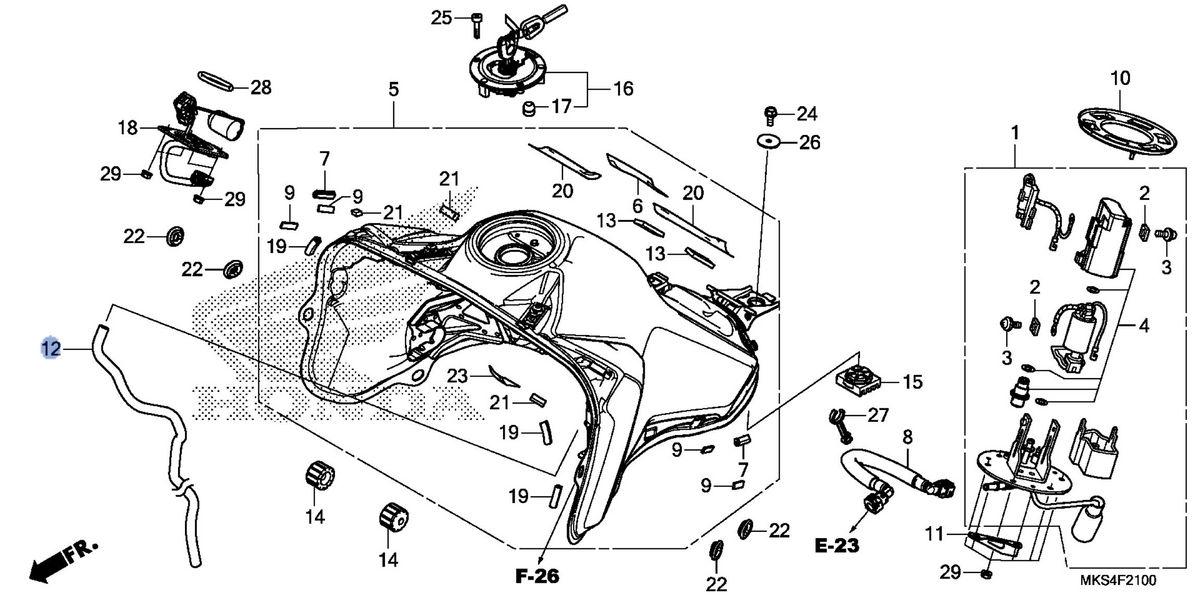 Honda OEM part 17590-MKS-E00