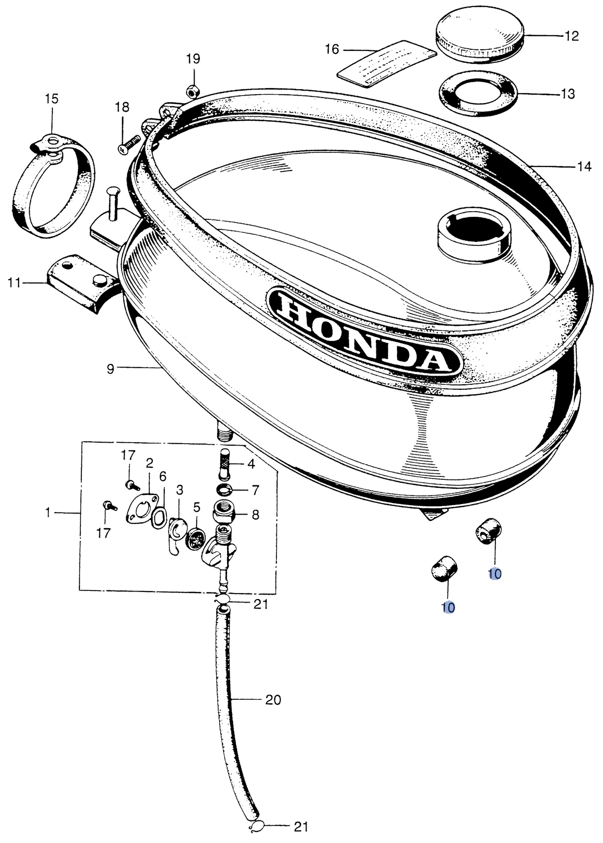 Honda OEM part 17611-045-670