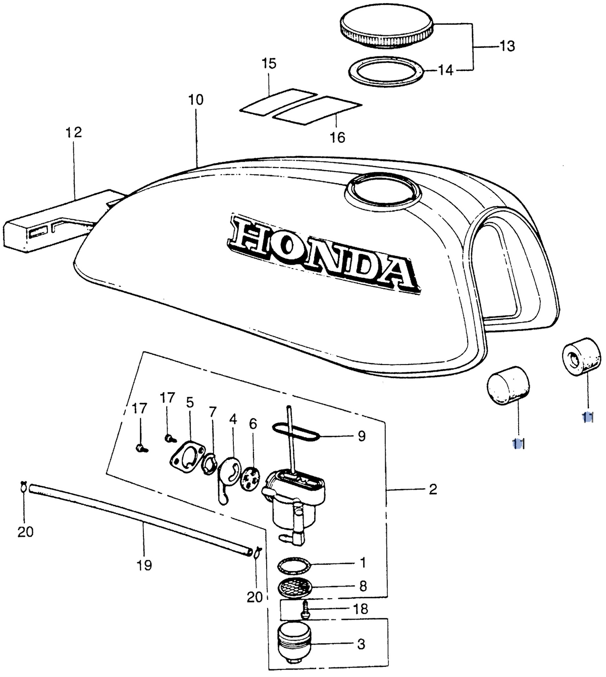 Honda OEM part 17611-303-000