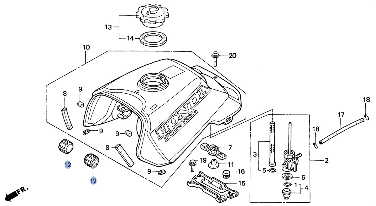 Honda OEM part 17611-HM5-730