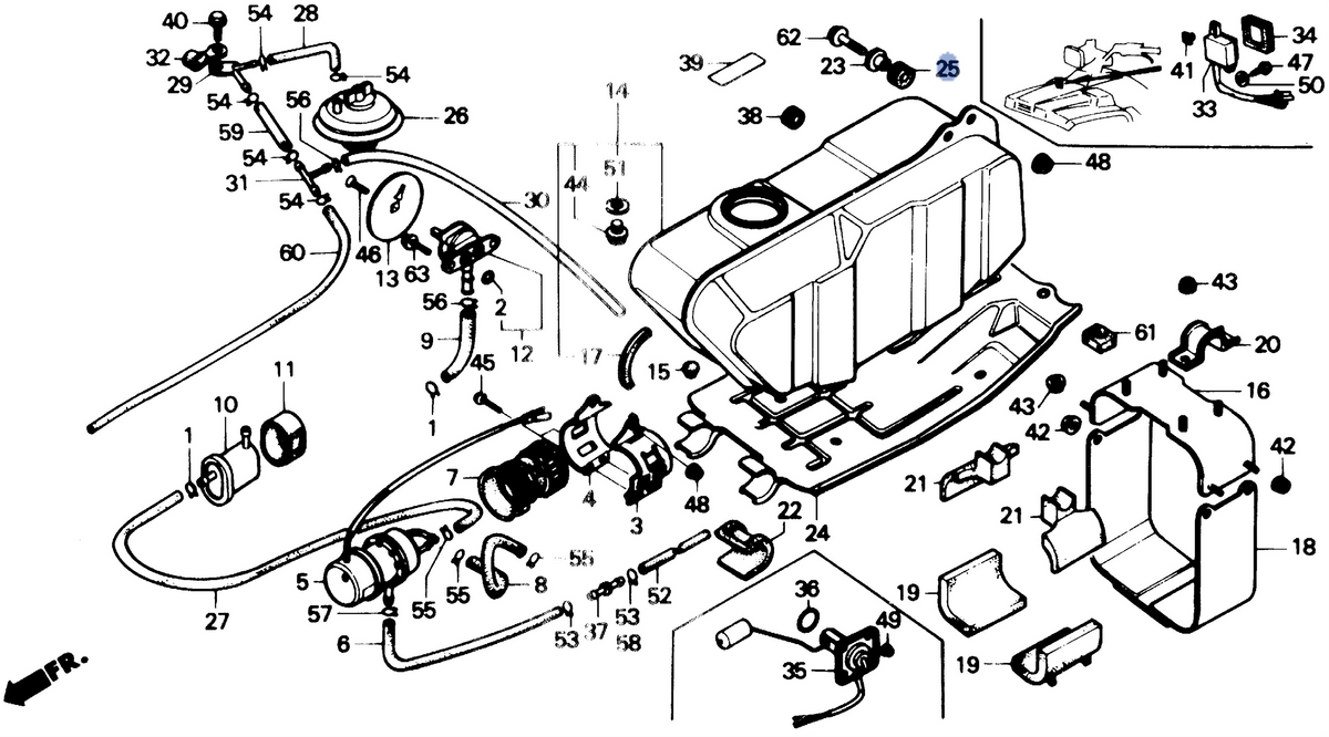 Honda OEM part 17611-MB1-000