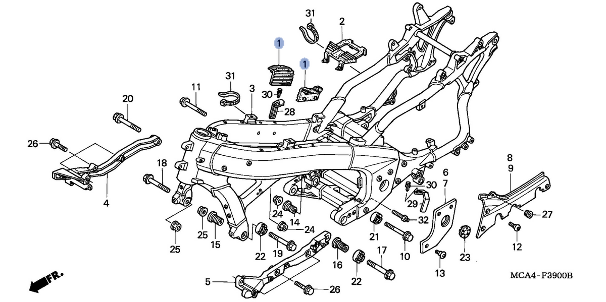Honda OEM part 17611-MCA-000