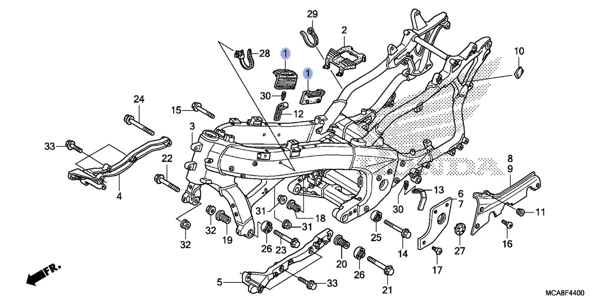 Honda OEM part 17611-MCA-S40