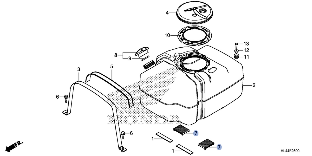 Honda OEM part 17612-HL3-A00