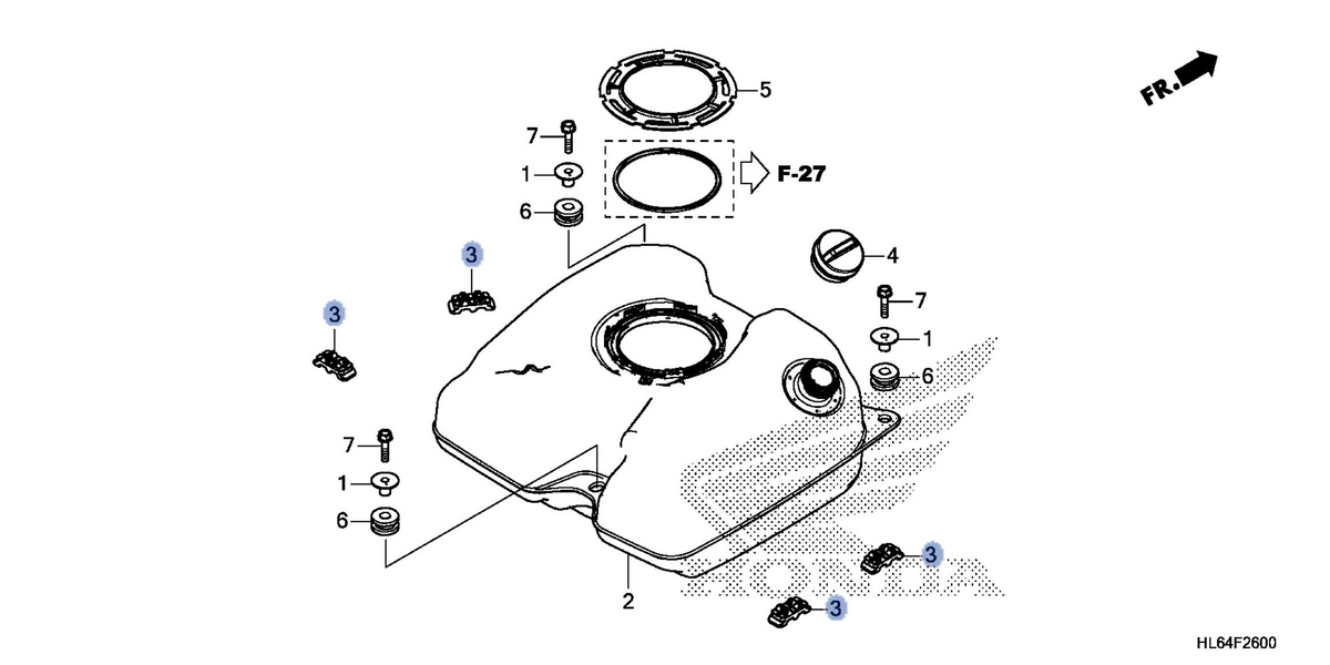 Honda OEM part 17612-HL6-AA0