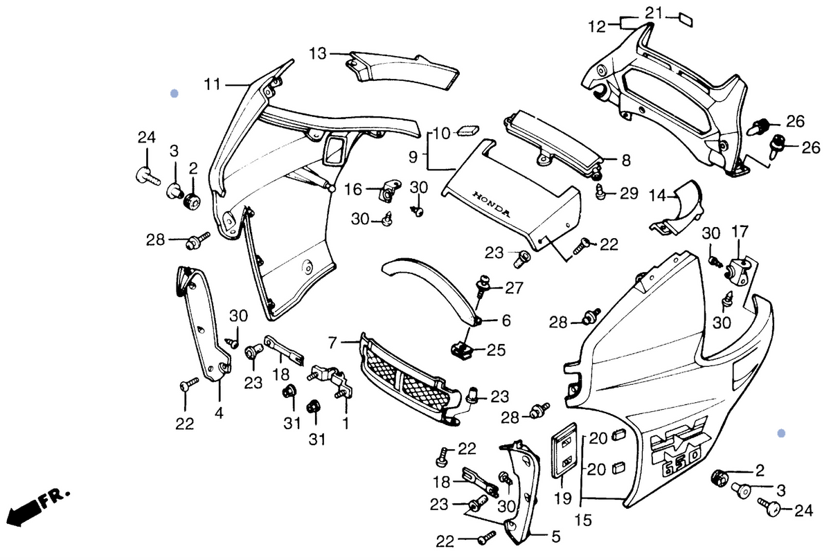 Honda OEM part 17612-KR3-600