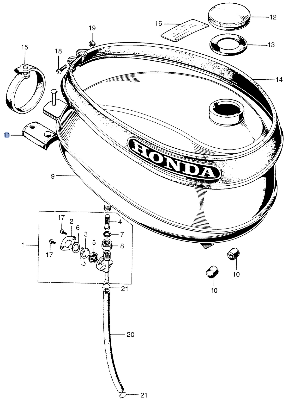 Honda OEM part 17613-045-000