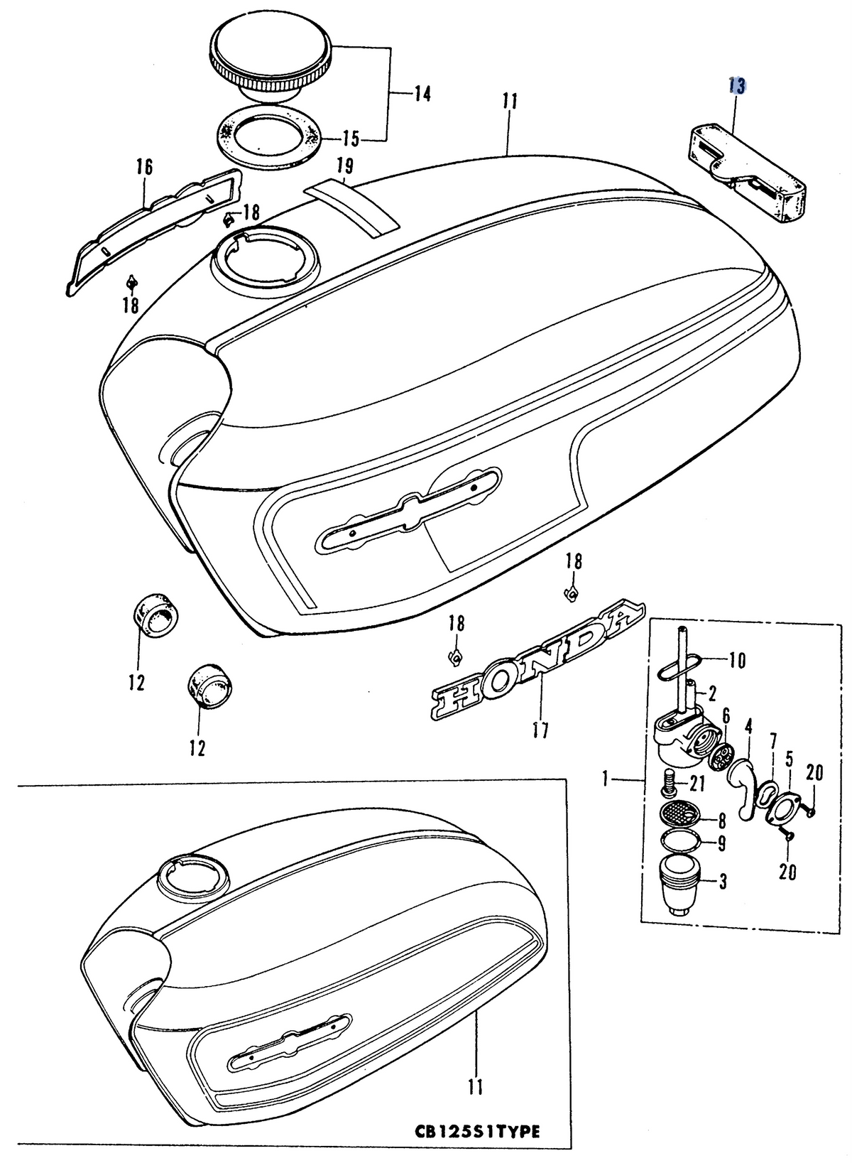 Honda OEM part 17613-051-010