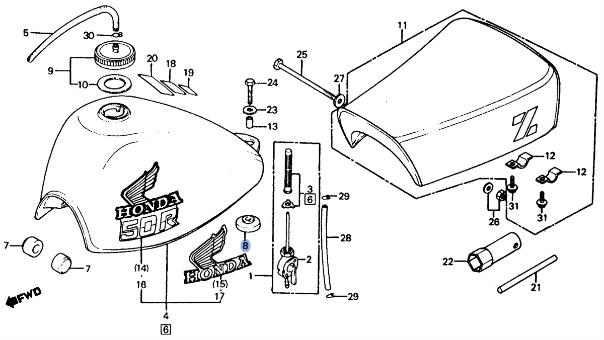 Honda OEM part 17613-120-000