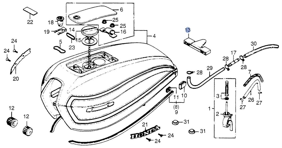 Honda OEM part 17613-399-000