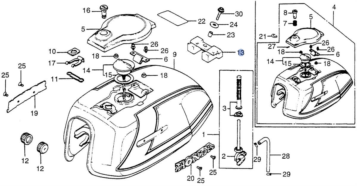 Honda OEM part 17613-413-000