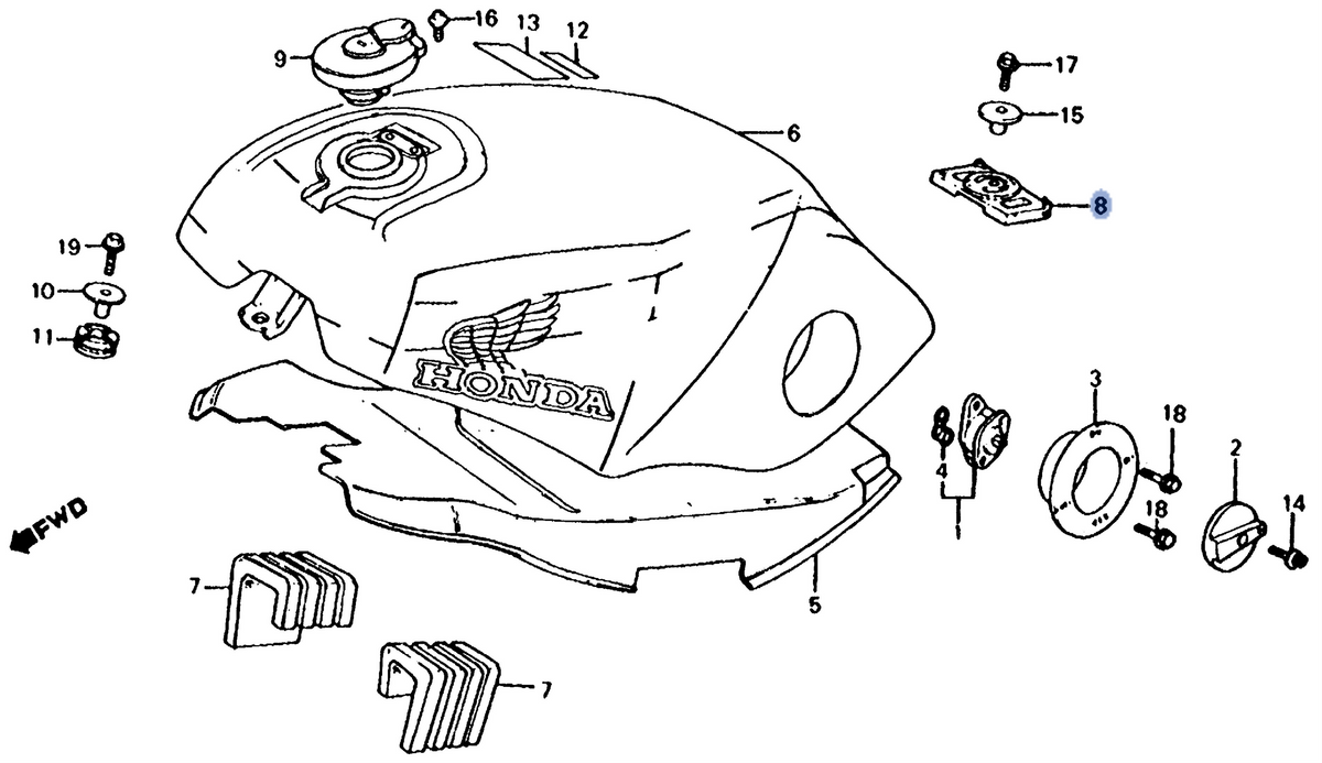 Honda OEM part 17613-MA5-771