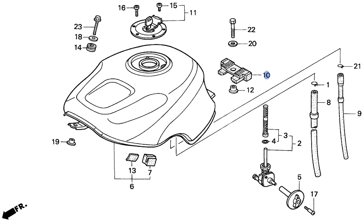 Honda OEM part 17613-MV4-000